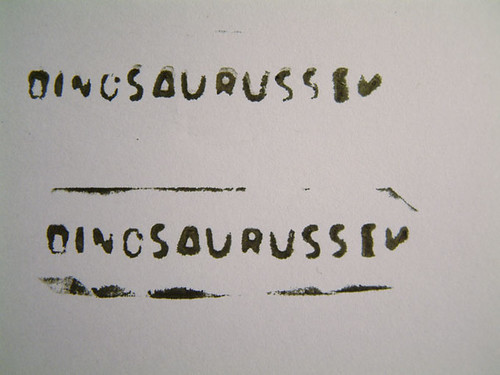 Dinosaurussen gedruckt