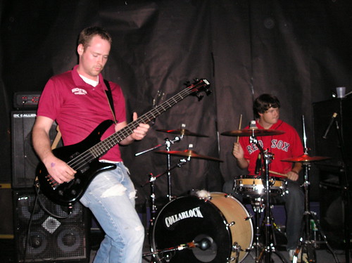 The bassist and drummer of Caspian