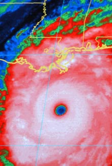 Eye of Hurricane Katrina