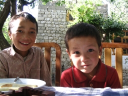 Some tibetin boys in Khaltsi